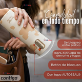 Vaso Térmico Contigo 473ml West Loop 3.0 Ally Love Acero Inoxidable Oatmilk