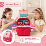Mochila 2 En 1 Set De Belleza Juguete Infantil Niña