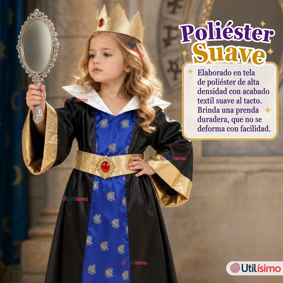 Disfraz Reina Grimhilde Malvada Blancanieves Cosplay Niña