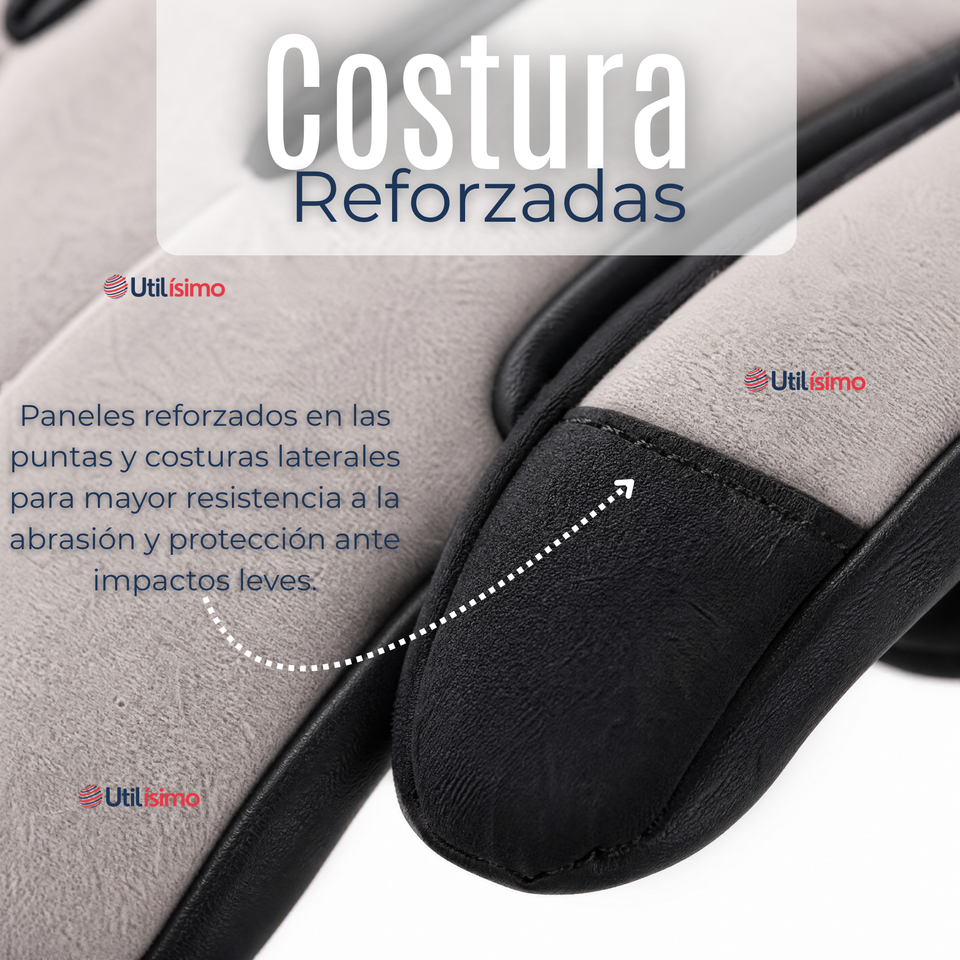 Guantes Para Moto Impermeables Gris Touchscreen Antideslizantes Térmicos