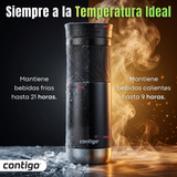 Vaso Termico Contigo Byron 2.0 Snapseal 710 Ml Negro Licorice Acero inoxidable