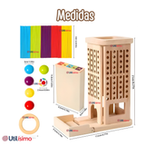 Juego de Mesa Funcional 49 Piezas Montessori Juguete Niño Niña Madera Original