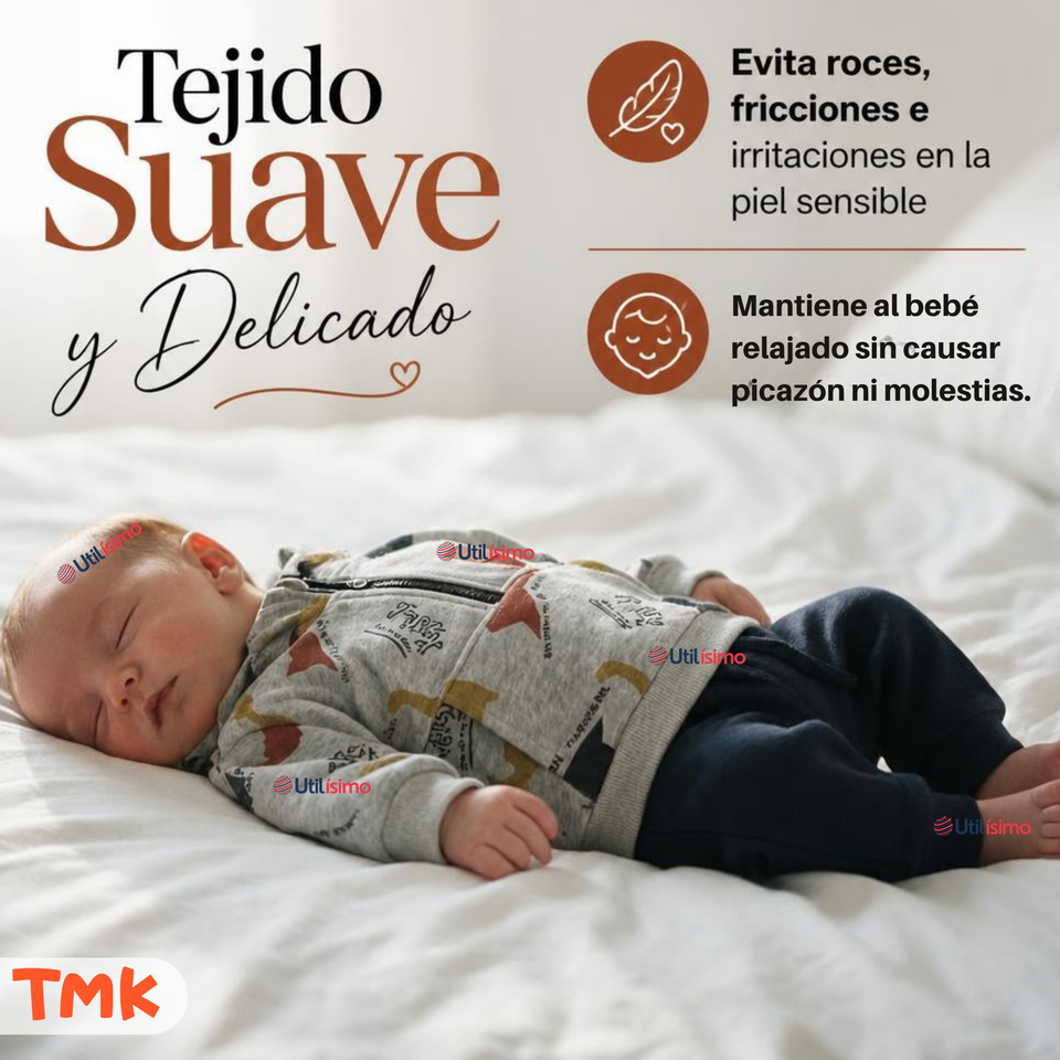Conjunto 2 Piezas Polerón con Capucha y Pantalón 100% Algodón Bebé Niño Gray Dinosaur