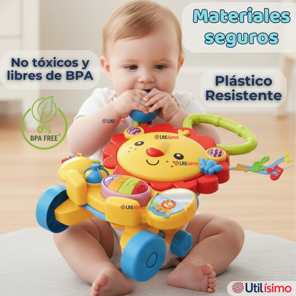 Andador Caminador Multifuncional Juguete Musical Bebé León Niña y Niño