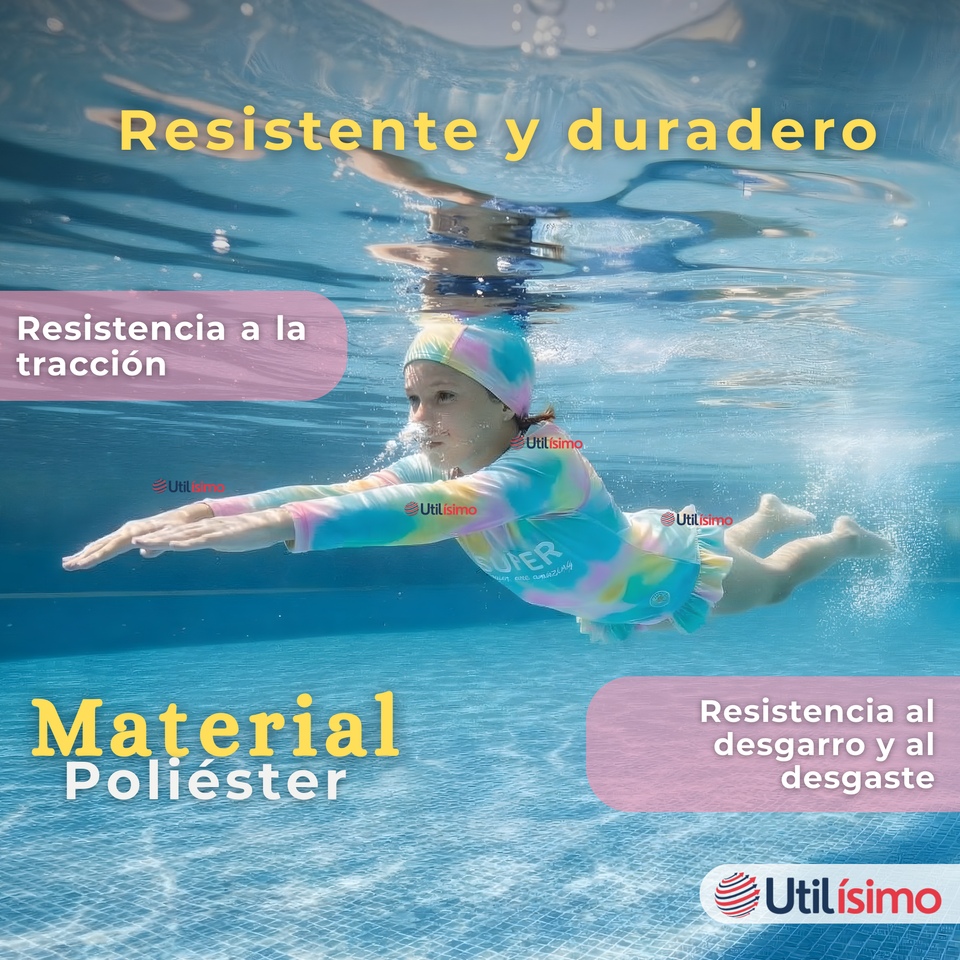Traje De Baño Enterito Con Gorro Bebé Niña Protección Solar UPF 50+