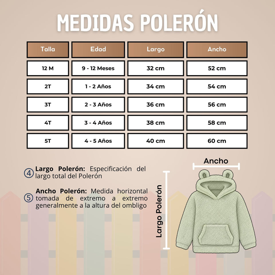 Buzo Polerón Conjunto Polar Niño Con Capucha Unicolor Verde Claro