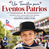 Sombrero Huaso Negro Tradicional Para Fiestas Patrias