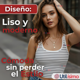 Camiseta Rayas 100% Algodón Básica Lisa Elástica Mujer Colores Surtidos