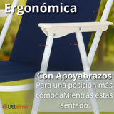 Silla Plegable Portátil Playa Camping Picnic Colores Surtidos