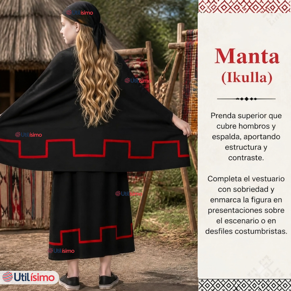 Pack 3 Trajes Típicos Vestido Mapuche Completo 5 Piezas Juvenil Fiestas Patrias