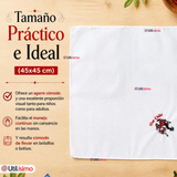 Pack 3 Pañuelos Baile Cueca 45cm Bordado Pareja Bailando Algodón Fiestas Patrias