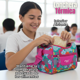 Mochila Escolar Kit Con Estuche y Lonchera 43cm Tela Oxford Niña