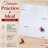 Pack 3 Pañuelos Baile Cueca 45cm Diseños Surtidos Algodón Fiestas Patrias