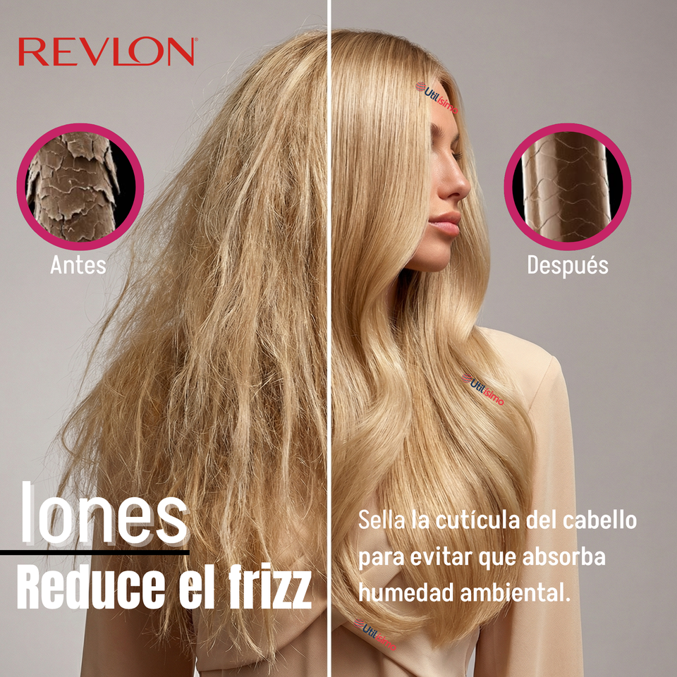 Cepillo Secador Alisador One Step Voluminizador Revlon 800W