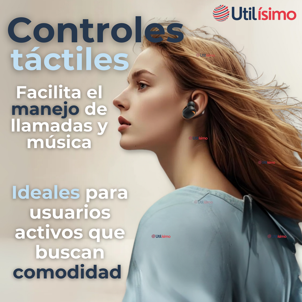 Audífonos Inalámbricos Bluetooth iOS Android Sonido Estéreo Negro