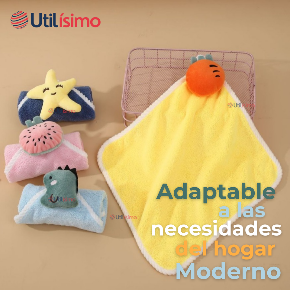 Pack 3 Toalla de Manos 100% Algodón Niño Surtido