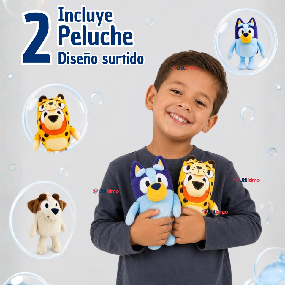 Pack 2 Peluches Bluey Diseños Surtidos Suaves Felpa Premium Peluche Niños