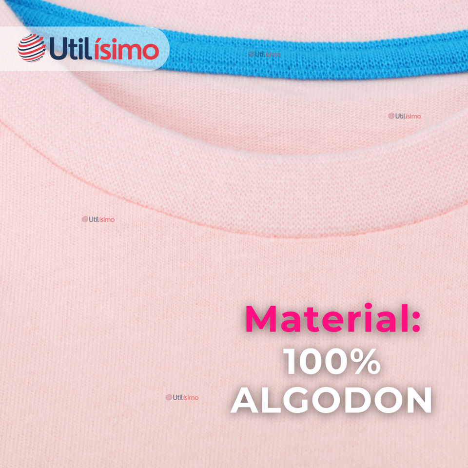 Polera Manga Larga Niña 100% Algodón Dinosauro Unicornio Rosado Camiseta