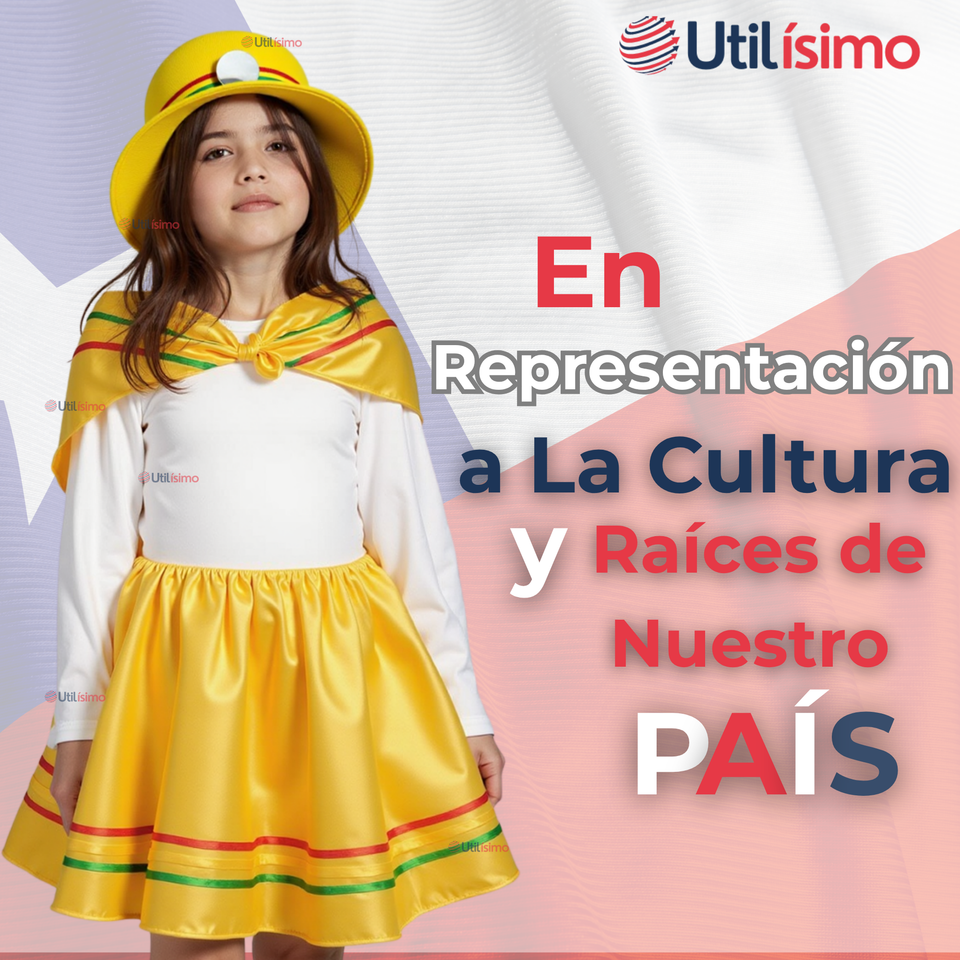 Pack 6 Traje Nortino Niña 4 Piezas Niña Fiestas Patrias Baile Nortino