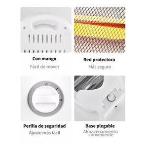 Calefactor Estufa Halógeno 800w Bajo Consumo Oficina