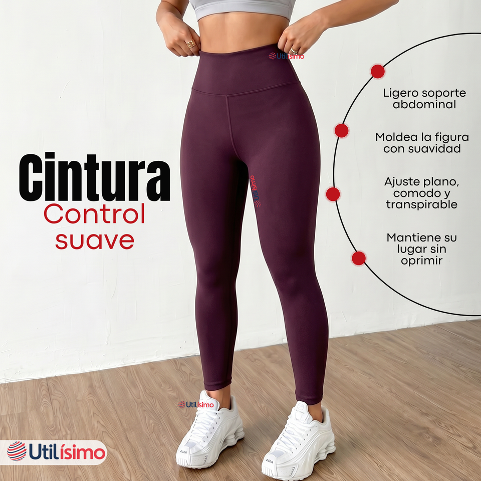 Calza Polar Con Chiporro Térmica Mujer Elasticada Burdeo