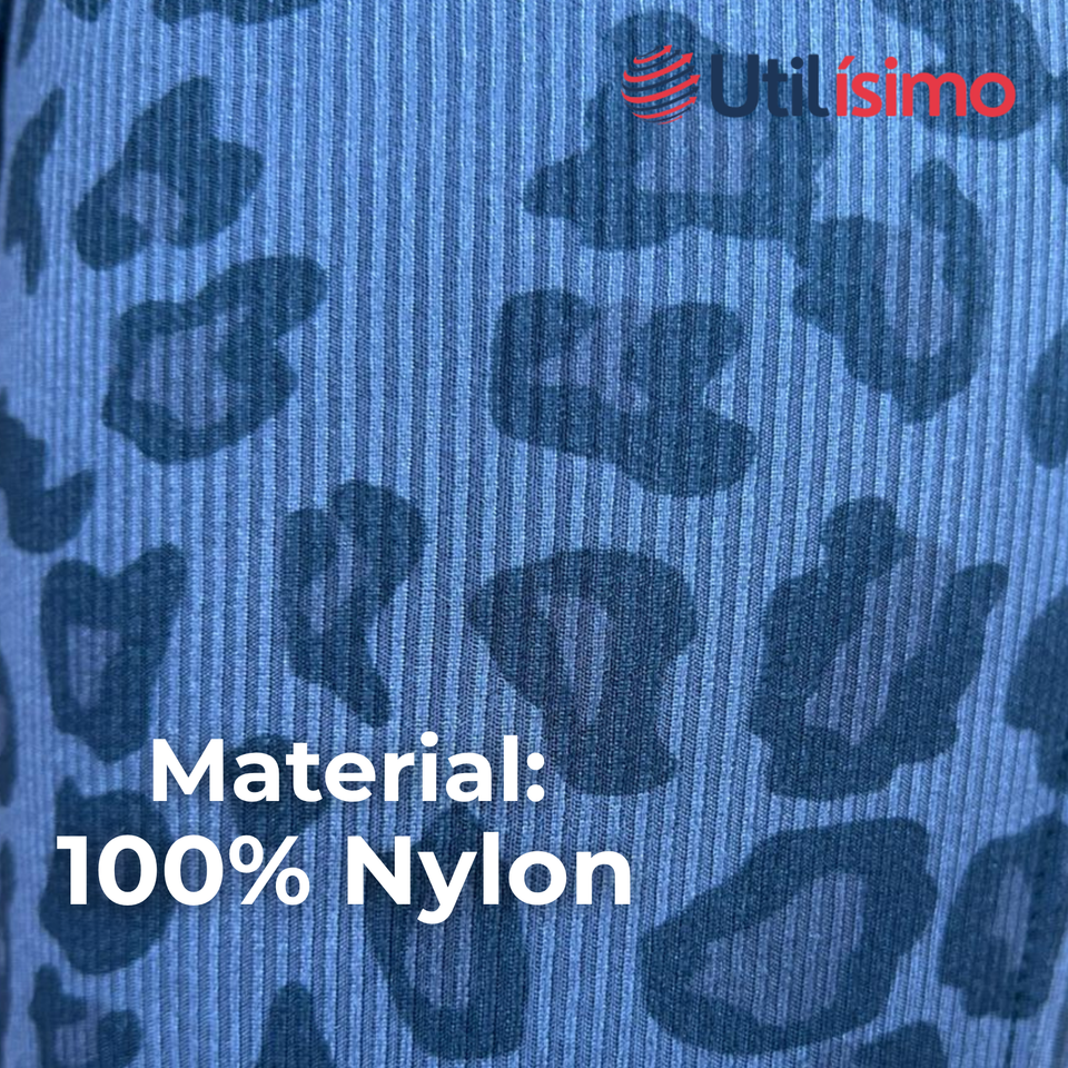 Calza Palazzo Con Diseño Leopardo Polar Tiro Alto Mujer Leggings