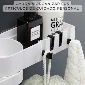 Organizador Esquinero Ajustable Multiuso para Baño y Cocina