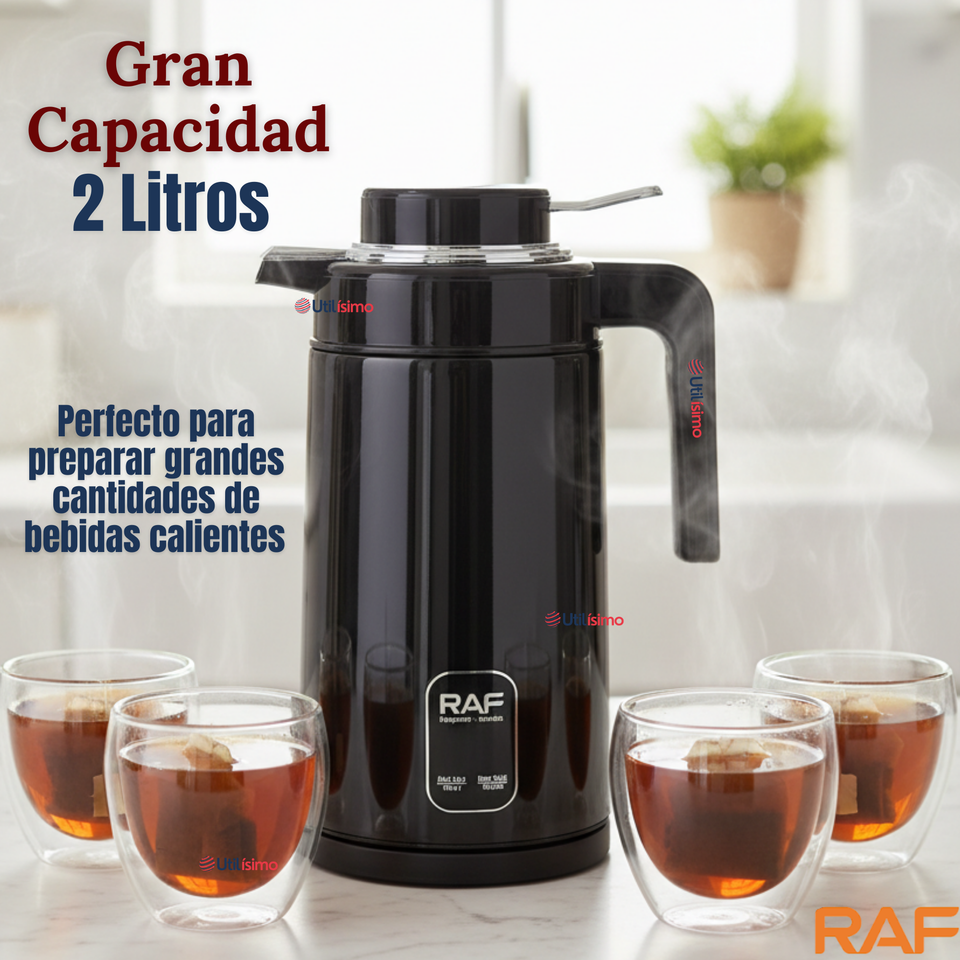 Termo Hervidor Eléctrico RAF 1360W 2 Litros Negro