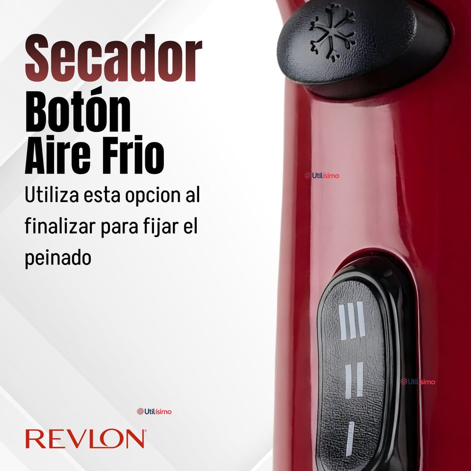 Set Secador y Plancha Alisadora Portátil Revlon 2000W