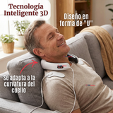 Masajeador Electro Estimulador Cervical Cuello Recargable 2 Electrodos