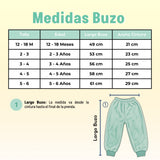 Conjunto Buzo Polerón Frizado Niños Bebes Corderito Liso 2 Piezas