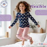 Camiseta Polera Polar Primera Capa Basica Pijama Manga Larga Diseños Surtidos Niña