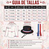 Traje Huasa Elegante NIña Conjunto 7 Piezas Tipico Fiestas Patrias