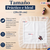Pañuelo Baile Cueca 28cm Con Vuelo Pareja Bailando Algodón Fiestas Patrias