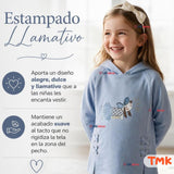 Conjunto 2 Piezas Polerón con Capucha y Buzo 100% Algodón Niña Tedmimak Blue Puppy