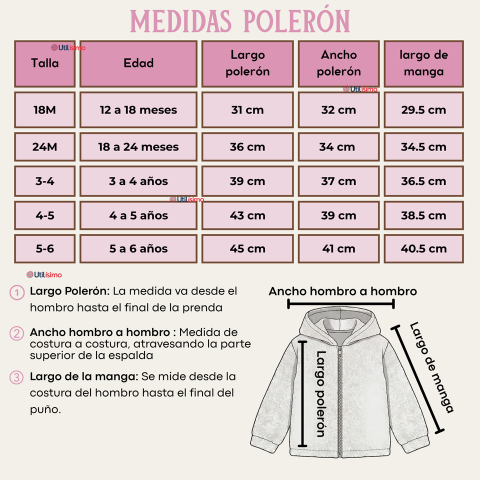 Conjunto 2 Piezas Buzo Polerón Pantalón Bebe Niña Poliéster Pink