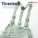 Conjunto de Vestir con Tirantes Camisa Pantalón Corto Algodón