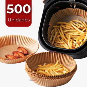 Kit De 500 Unidades Forros Desechables Antiadherentes Papel Para Freidora De Aire