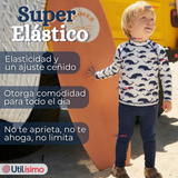 Traje de Baño Manga Larga Pantalón Largo 2 Piezas Corte Split Niño 3 a 9 años White Whale