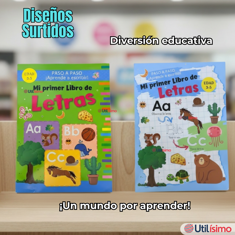 Libro De Aprendizaje de Letras Educativo Diseños Surtidos
