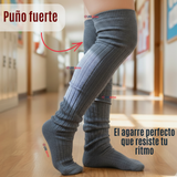 Pack 3 Bucaneras Escolares Calcetines Acrílico Gris Premium Niña y Juvenil