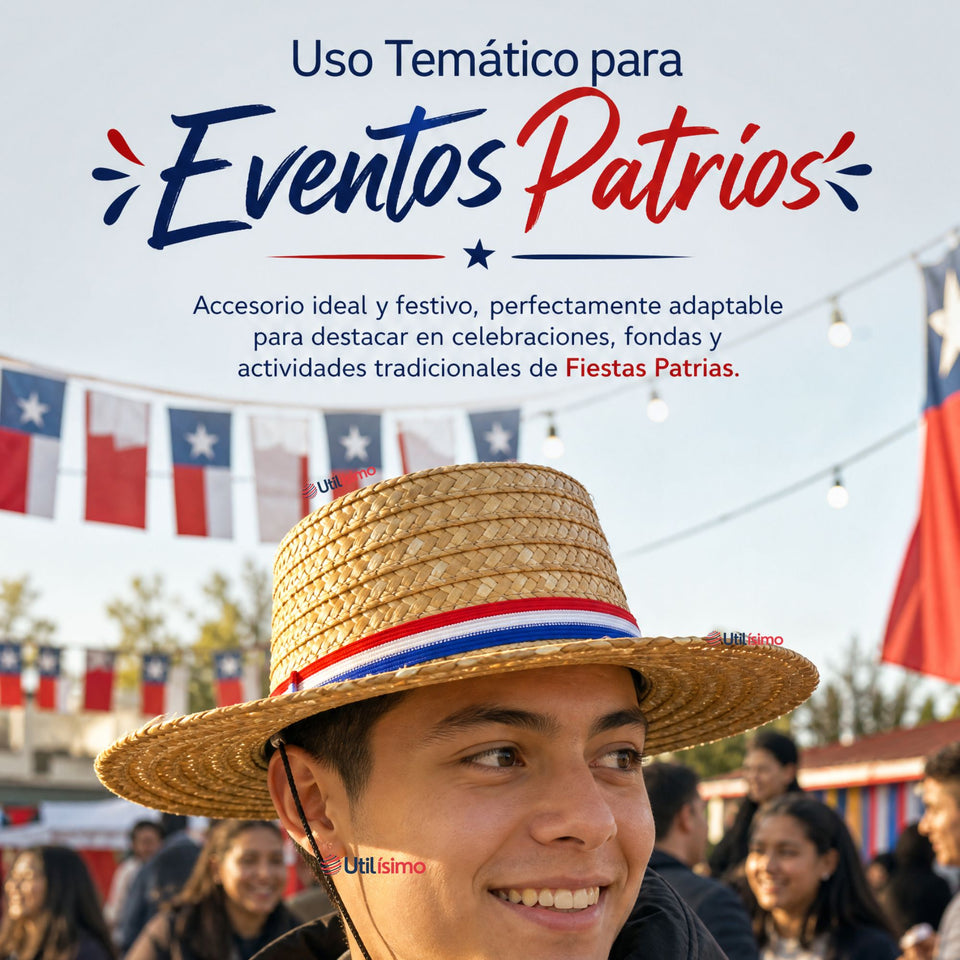 Sombrero Chupalla Huaso Juvenil Fiestas Patrias Chile Niño