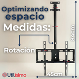 Soporte TV Pared Techo Ajustable 68Kg 32 a 85 Pulgadas 32 40 43 50 55 60 65 70 75 77 80 82 85