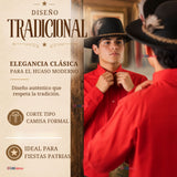 Camisa Roja Huaso Juvenil Clásica Regular Fit Fiestas Patrias