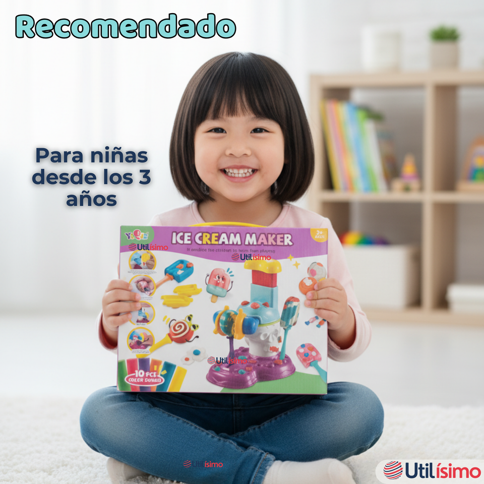 Juguete Maquina para hacer Helados y Paletas Niñas y Niños