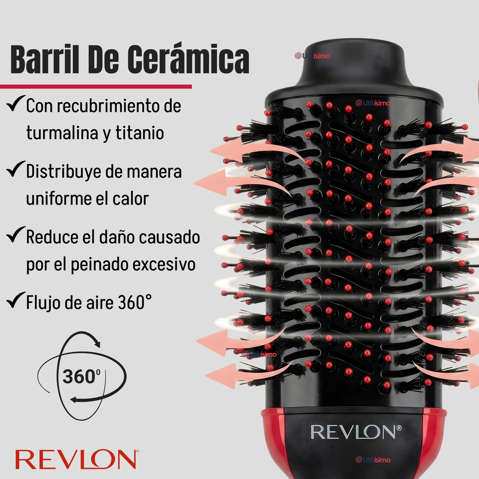 One Step Secador Alisador Voluminizador Revlon 1200W Plus +