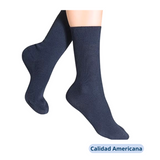 Pack 3 Calcetines Escolar Corto Azul Algodón Unisex