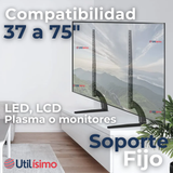 Soporte TV Mesa Ajustable 45Kg 37 a 75 Pulgadas 37 40 43 48 50 55 58 60 65 70 75