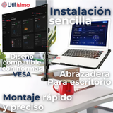 Soporte Brazo Doble Articulado Para Monitor Y Notebook Escritorio 15 a 33 Pulgadas 15 17 19 22 24 27 28 29 30 32