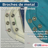Pack 5 Bodys Niño Manga Corta Tedmimak 100% Algodón Baby on Board